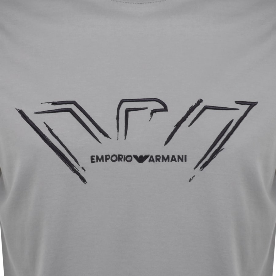 Emporio Armani Logo T Shirt Grey male x Large